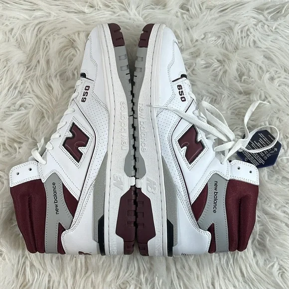 NEW BALANCE BB650RCH High Top Sneakers Men's US 13 White Basketball Shoes NEW - Picture 10 of 16